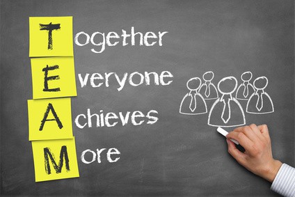 Team Concept of together everyone achieves more