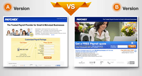 a/b testing for multiple landing pages