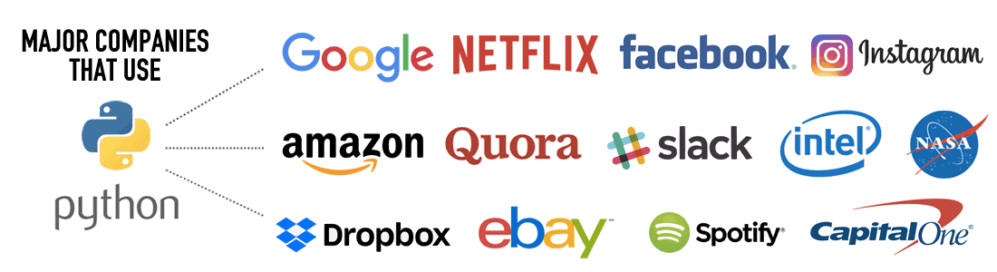 logot of various companies using python